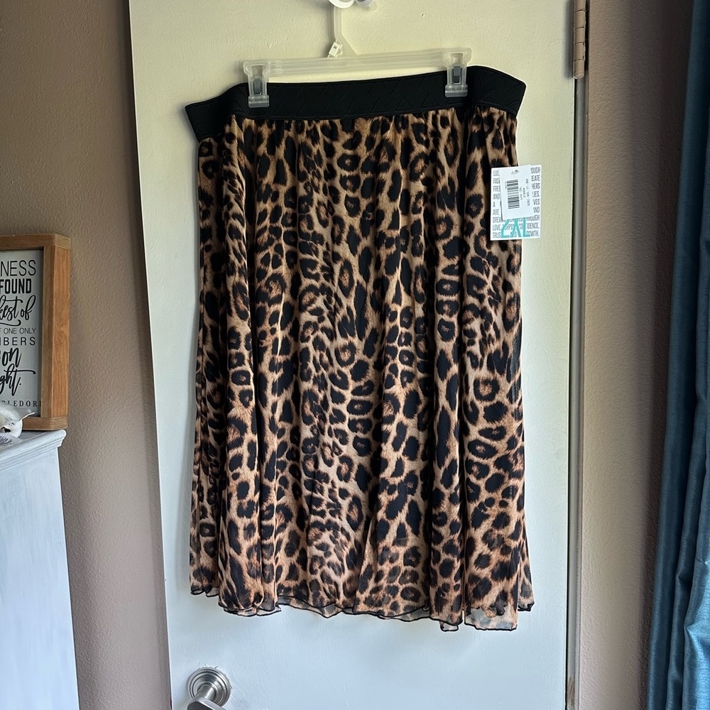 Leopard Print Women's Skirt